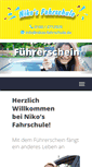 Mobile Screenshot of nikos-fahrschule.de