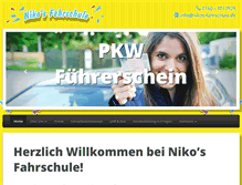 Tablet Screenshot of nikos-fahrschule.de